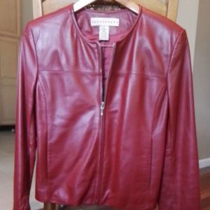 Vintage Leather jacket crop